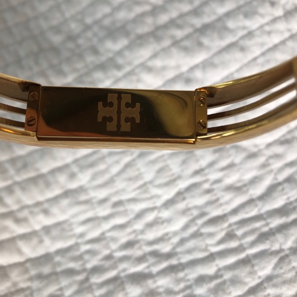 Tory Burch Gold Tone Fitbit bracelet watch band - Picture 2 of 8